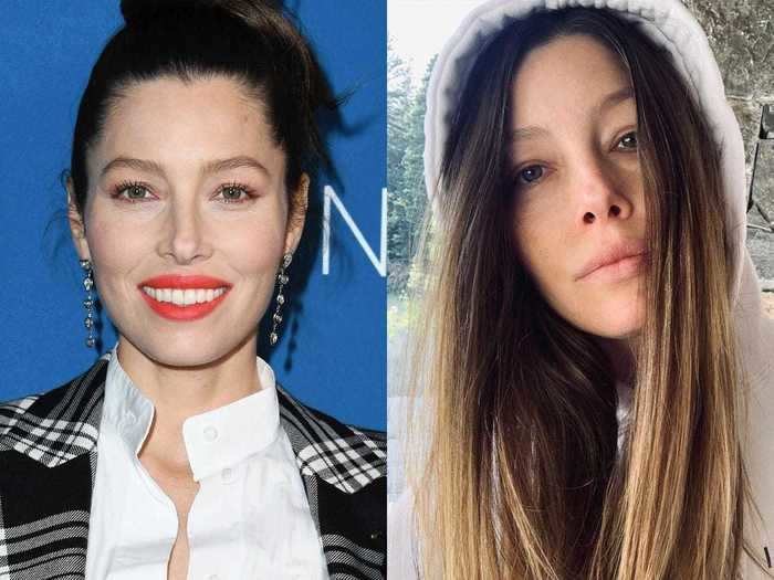 Jessica Biel got real about her skin and voting in the same Instagram post.