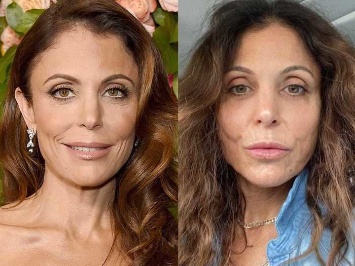 Bethenny Frankel posted a no-makeup, no-filter photo to show "a realistic female image."