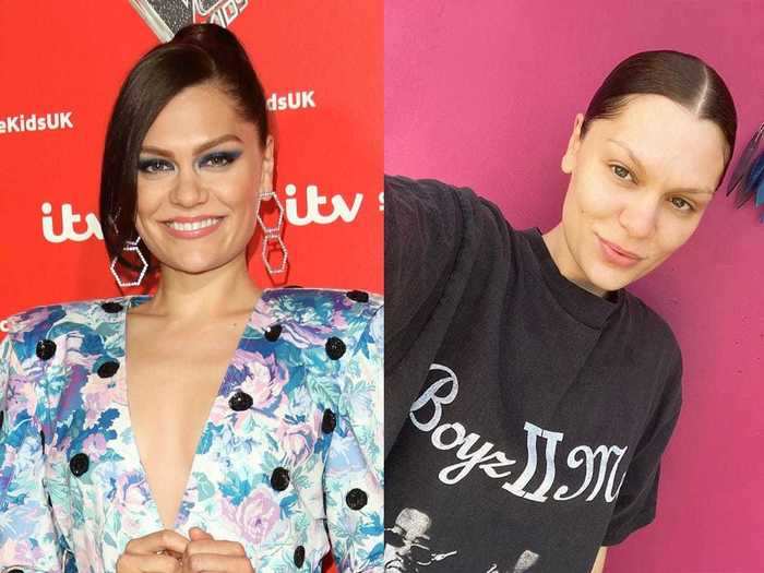 Jessie J. showed her natural beauty with a selfie.