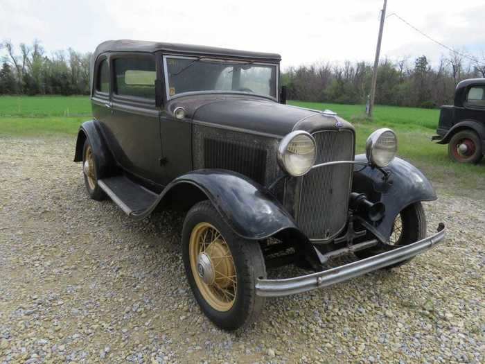 1932 Ford B400 two-door convertible sedan — $107,910