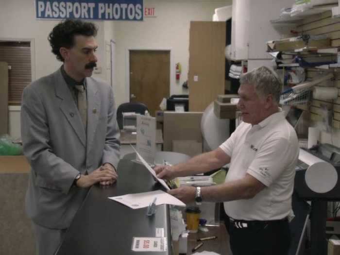 5. PMS Center worker who faxes messages for Borat