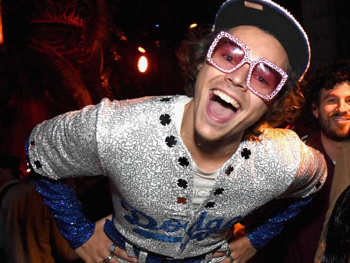 Harry Styles won Halloween 2018 with his sparkly take on Elton John.