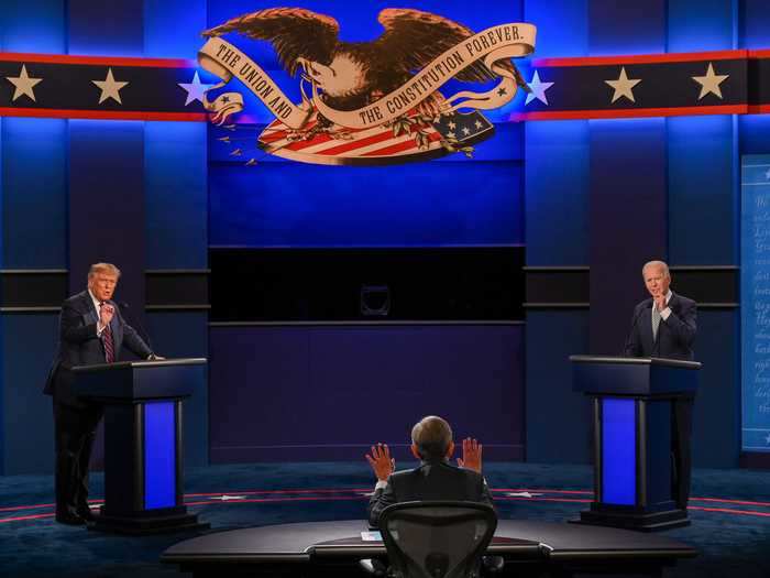 11. The first presidential debate on September 30 was largely characterized by yelling, interrupting, and conspiracy theories — most of which came from Trump.