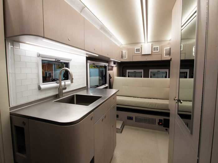 For extra security, Advanced RV included a keypad by the entry door to password lock and protect the van.