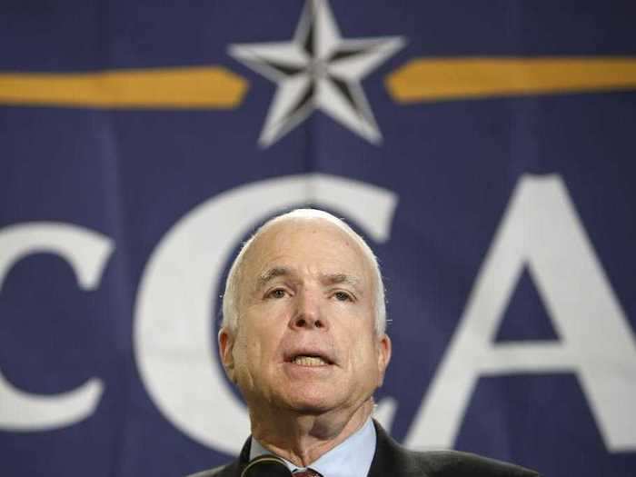 On a campaign stop in Santa Ana, California, John McCain