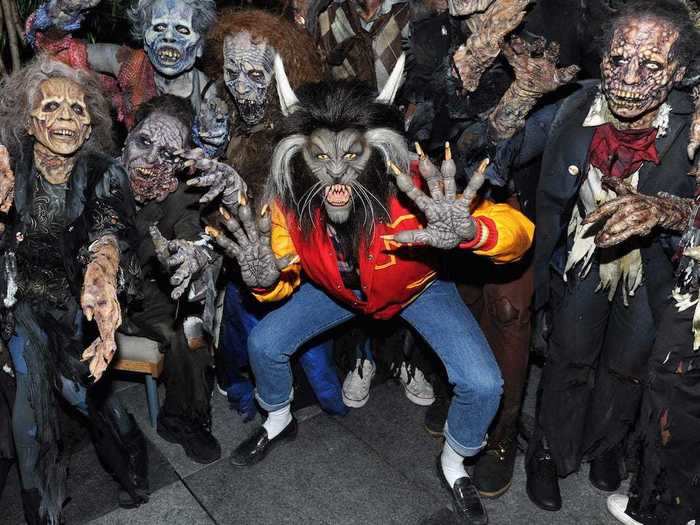 In 2017, she went as the werewolf character that appears in Michael Jackson