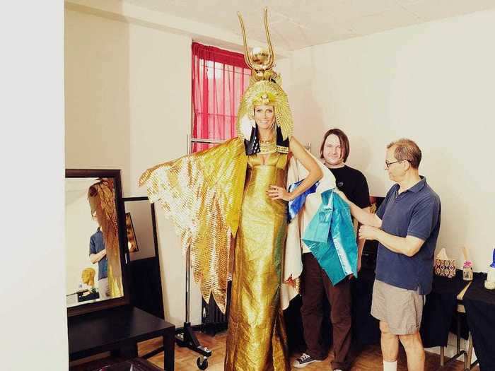 She planned a Cleopatra costume for 2012.