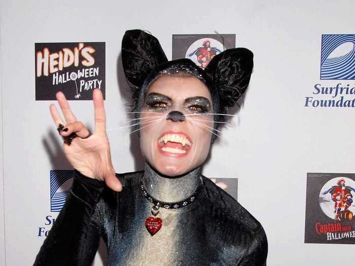 She spiced up the classic cat costume in 2007.