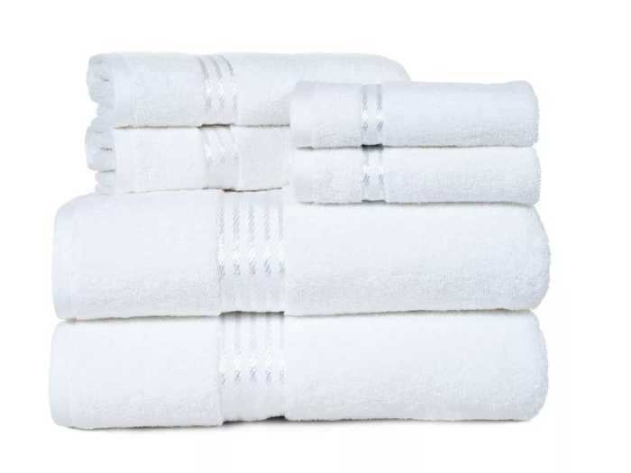 Update your bathroom with some fresh and crisp hotel towels.