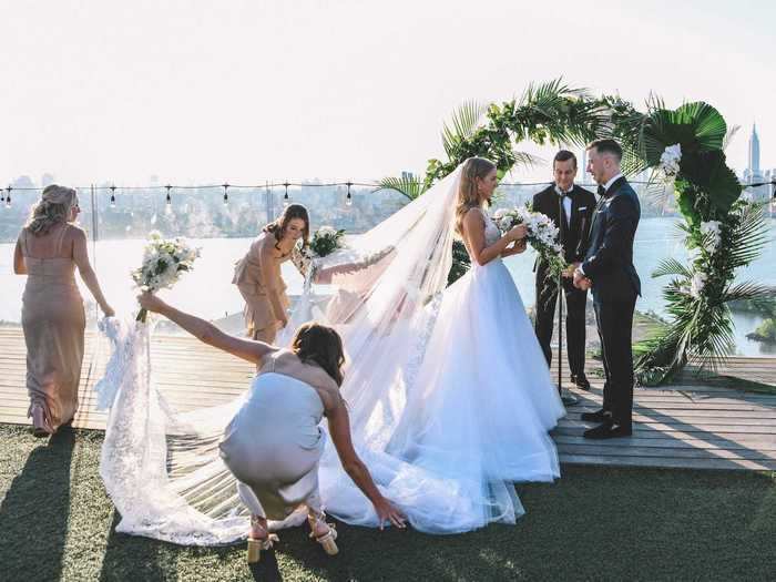 Kleinhanz had worried the first look would make the moment Viola walked down the aisle less special, but the second skirt changed everything.