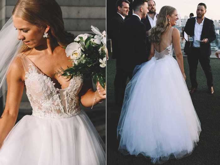 "The overskirt made me feel like such a princess," she said.