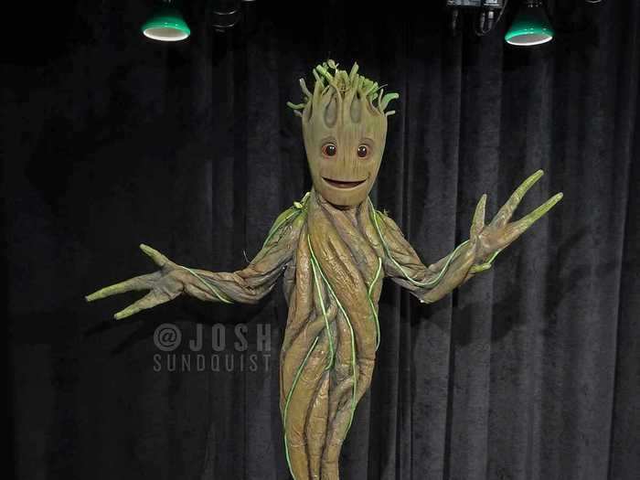 This year, Sundquist dressed up as Groot from Marvel