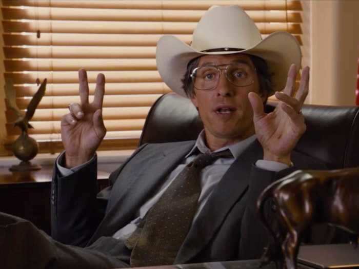 McConaughey was Danny Buck in "Bernie" (2012).