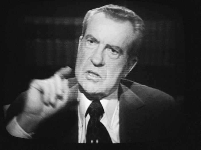 The real-life Nixon had a broader head, a pudgier nose, and famously droopy jowls.