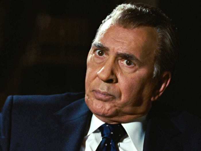 Frank Langella played the disgraced 37th president, Richard Nixon, in "Frost/Nixon."