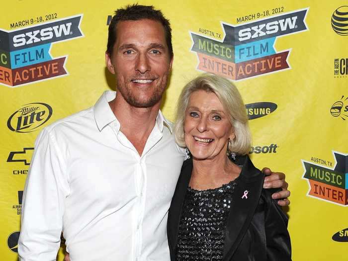 When McConaughey became famous, he drifted apart from his mother and didn