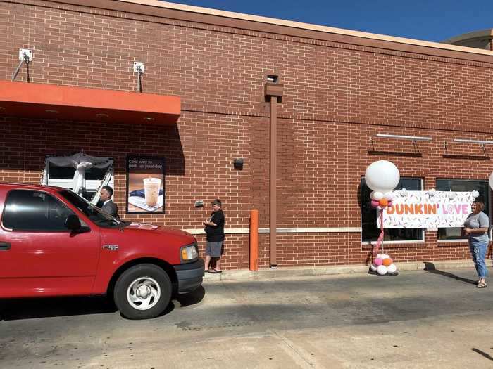 Their October 13 wedding required the Dunkin