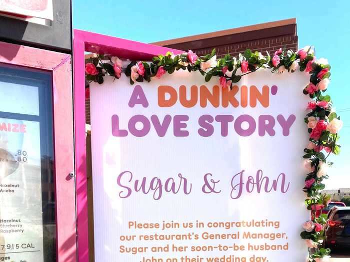 Sugar Good was quick to notice John Thompson when he started coming through her Dunkin