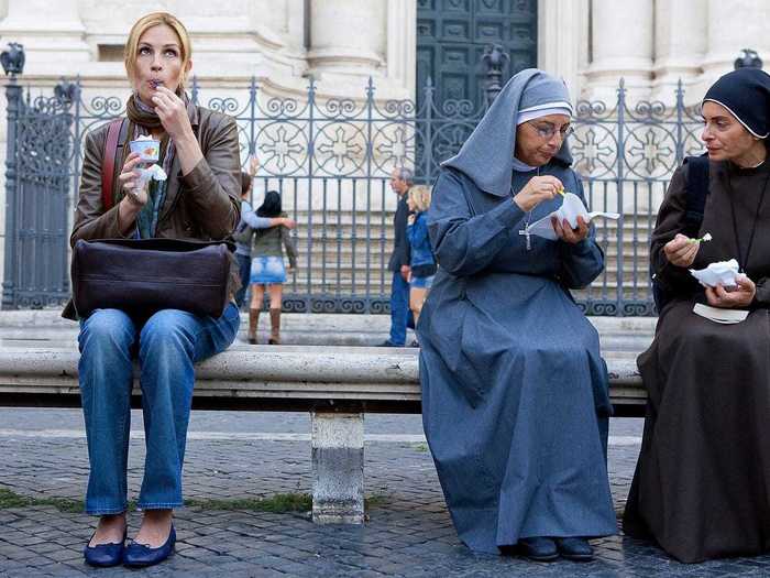 "Eat Pray Love" (2010) — Italy, India, and Bali