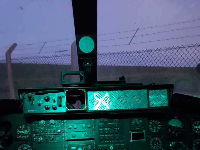 Guests can also peek their heads into the cockpit, which is still fully intact.