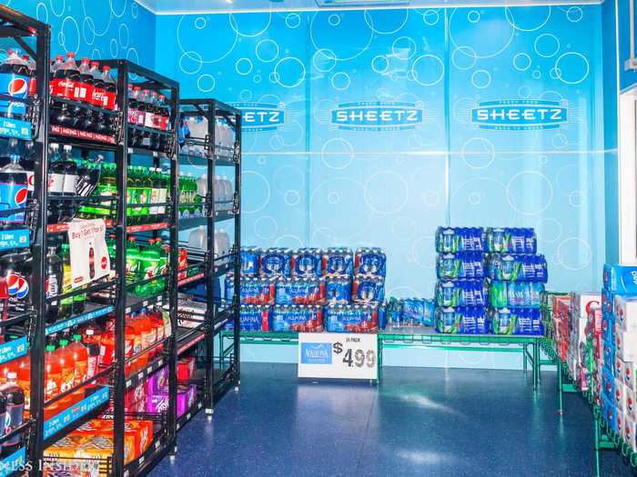 This somewhat inexplicable yet altogether impressive chilled chamber of carbonation is packed with enough soda to fuel an army of middle schoolers fresh out of soccer practice. Coke and Pepsi products come together as comrades in the grand Soda Cave — it