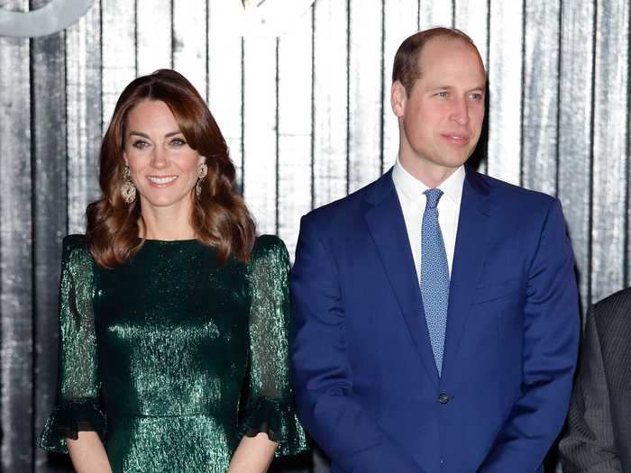 Later that same day, she wore a shimmering green dress to a reception at the Guinness Storehouse.