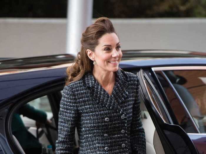 In January, Kate Middleton recycled a two-piece set from Dolce & Gabbana.