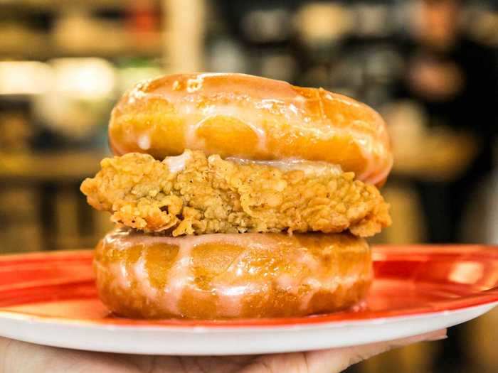 In February, KFC launched its polarizing fried chicken and donuts sandwich nationwide.