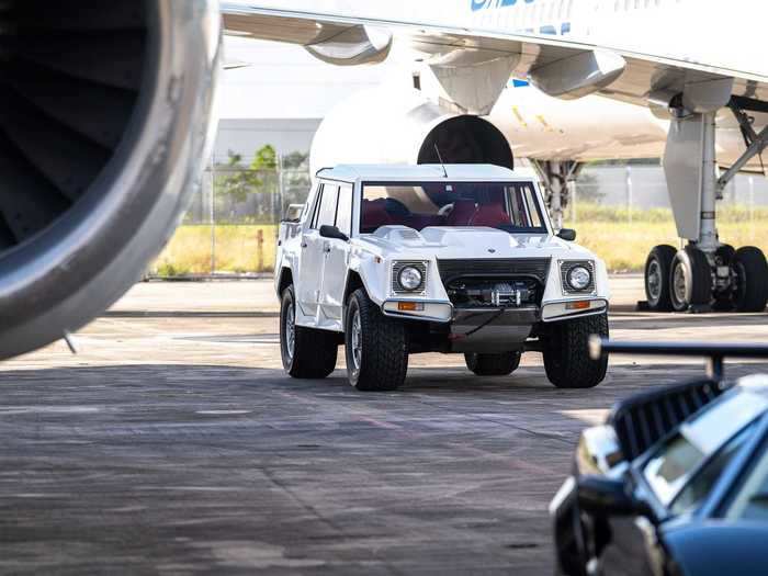 Lamborghini manufactured the military-inspired off-road truck from 1986 to 1993, long before the Urus SUV became the company