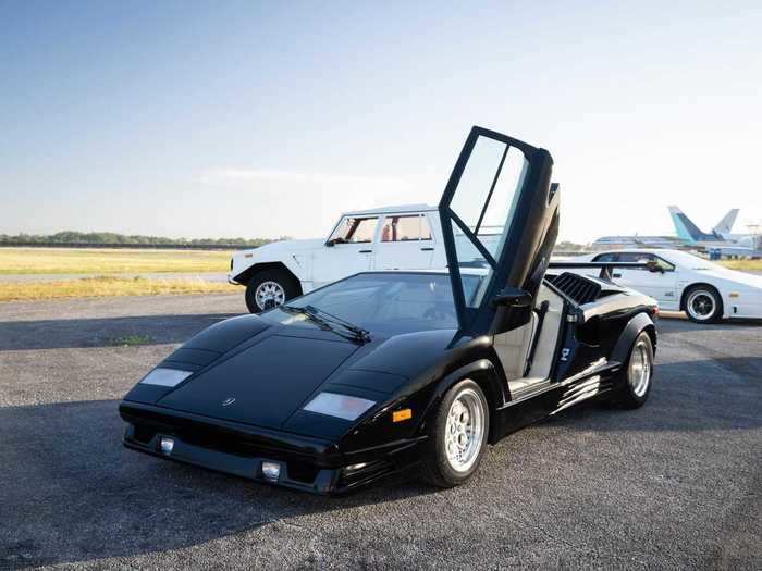 Also on offer is perhaps the quintessential 1980s supercar, the Lamborghini Countach. Curated is asking $305,000 for this 1989 25th Anniversary model.