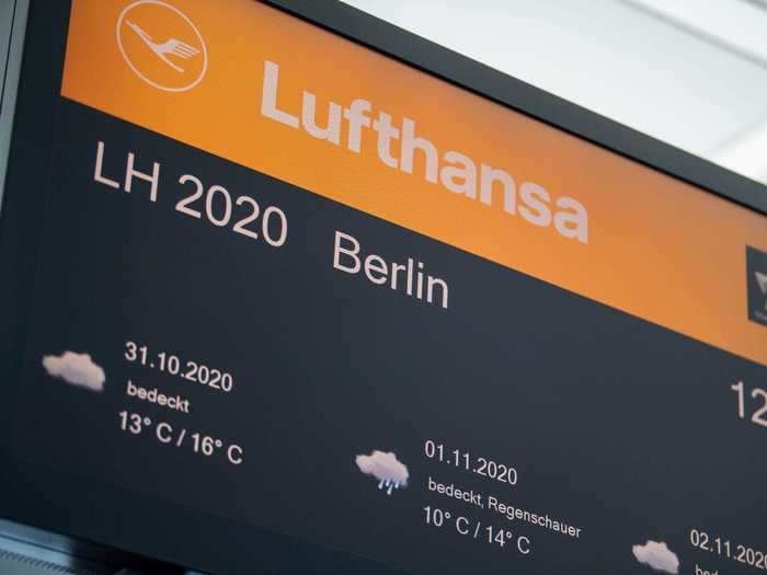 Lufthansa had flown in from Munich with the flight number LH2020.