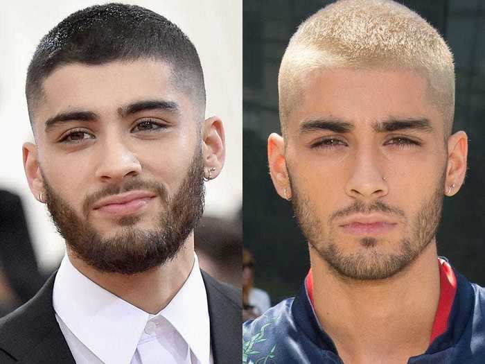 Zayn Malik has gone platinum blonde multiple times.