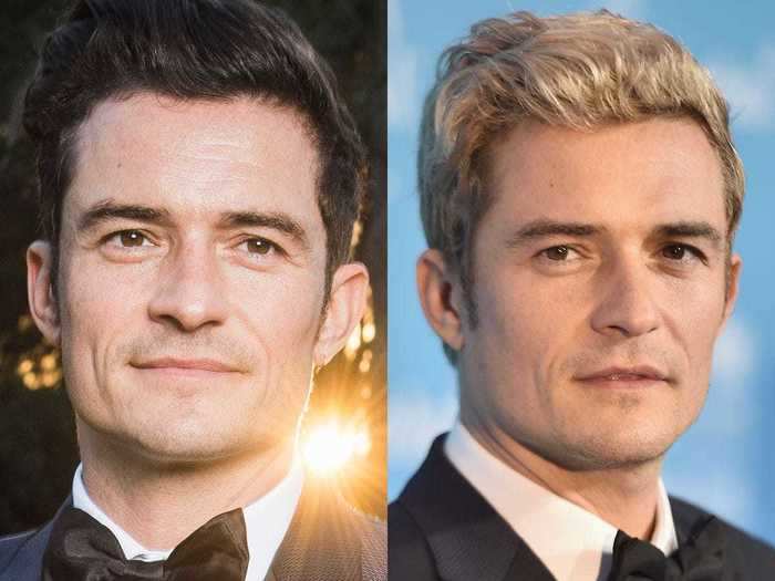 Orlando Bloom went blonde in 2016.