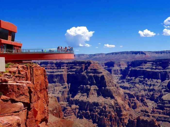 The Grand Canyon Skywalk in Peach Springs, Arizona, was built on sacred Hualapai land.