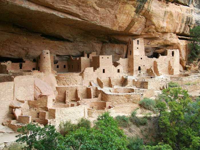 Mesa Verde National Park in Colorado is home to the remains of the Ancestral Pueblo culture.