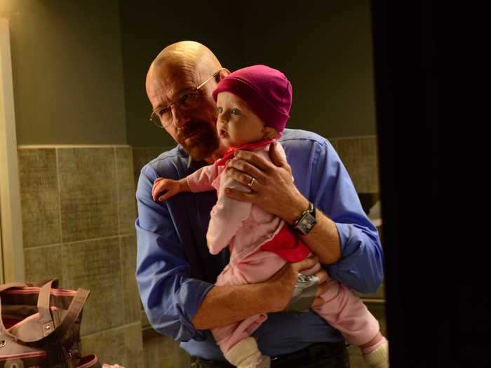 On "Breaking Bad," baby Holly said "Mama" all on her own.