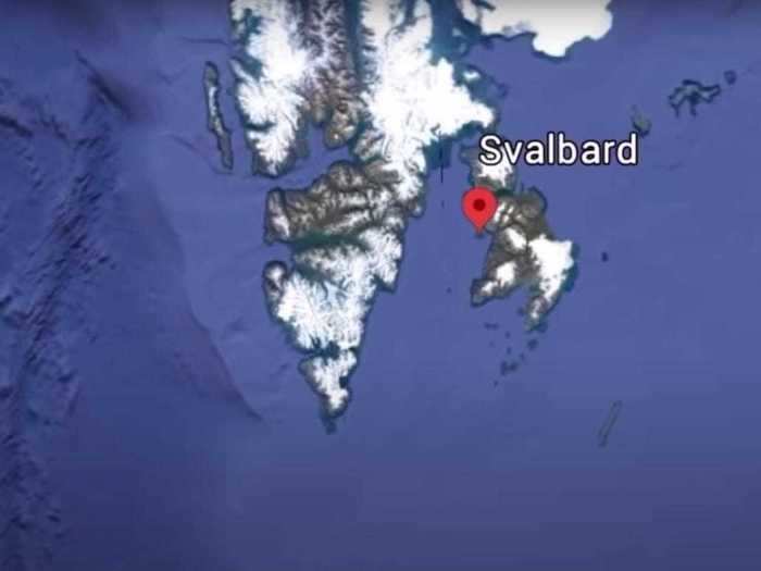 The site is an archipelago between Norway and the North Pole, the farthest north that commercial airlines fly.