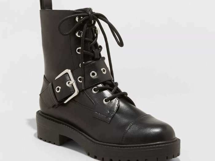 This buckled combat boot is a must-have, according to Russo.