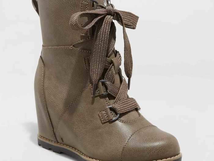 These lace-up boots are fierce for colder weather.