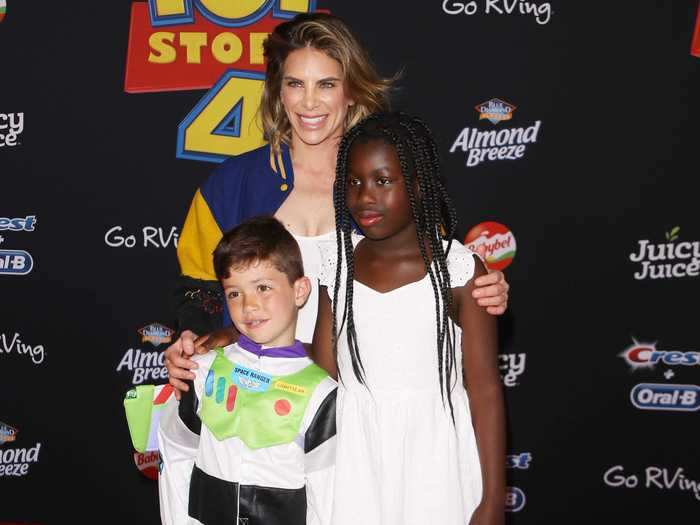 Fitness celebrity Jillian Michaels adopted her daughter from Haiti in 2012 — the same week her partner, Heidi Rhoades, gave birth to a boy.