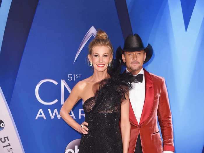 Faith Hill and Tim McGraw made a striking pair in 2017.