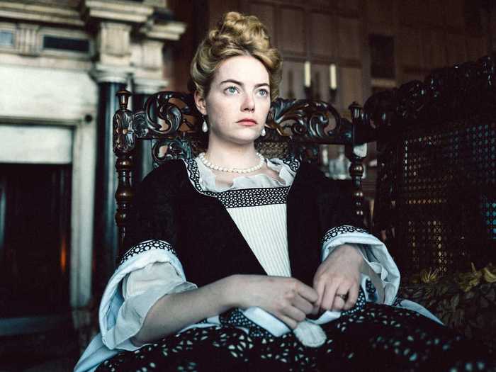 Emma Stone played Abigail in "The Favourite" (2018).