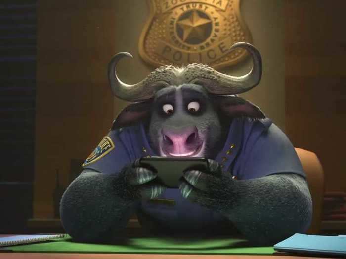 Idris Elba voiced Chief Bogo in "Zootopia" (2016).