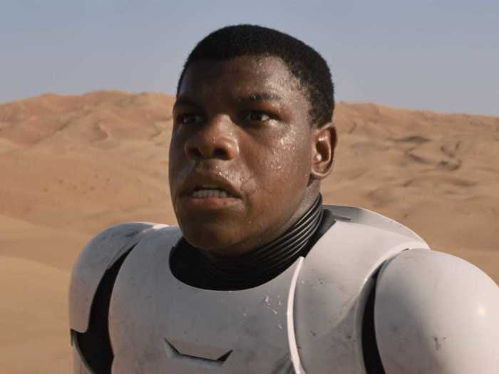 John Boyega played Finn in "Star Wars: The Force Awakens" (2015).