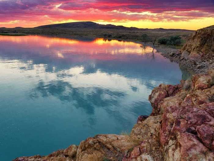 She recommended Lake Balkhash, which consists of both freshwater and saltwater, spans 6,564 square miles, and is the world