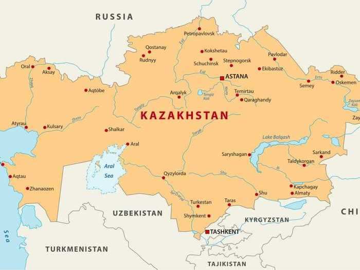 Kazakhstan is located in central Asia: It