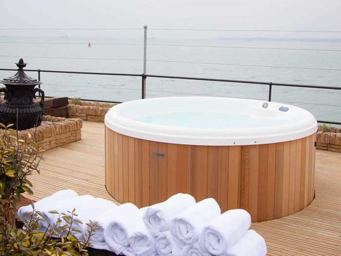 A hot tub is also a nice touch.