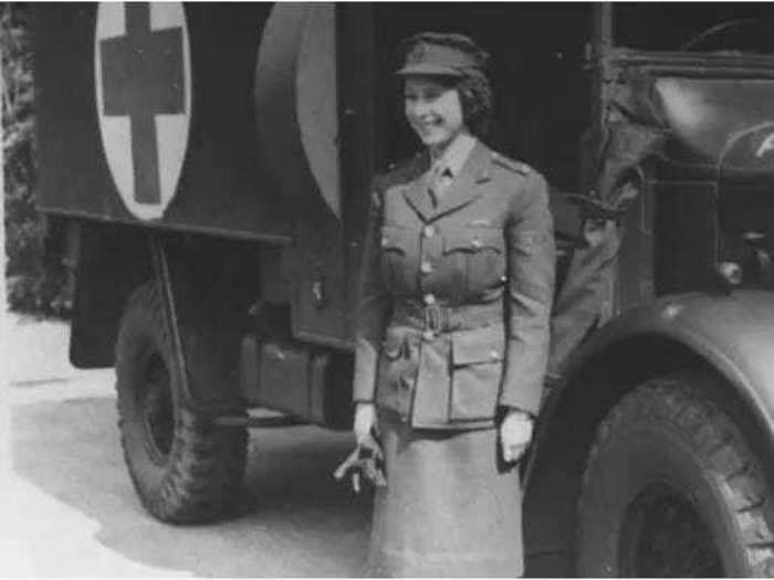 Queen Elizabeth was a military truck driver during World War II.