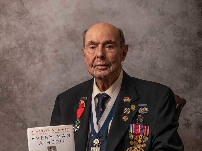 Army Medic Sgt. Ray Lambert served at Utah Beach in Normandy, treating wounded soldiers on D-Day.