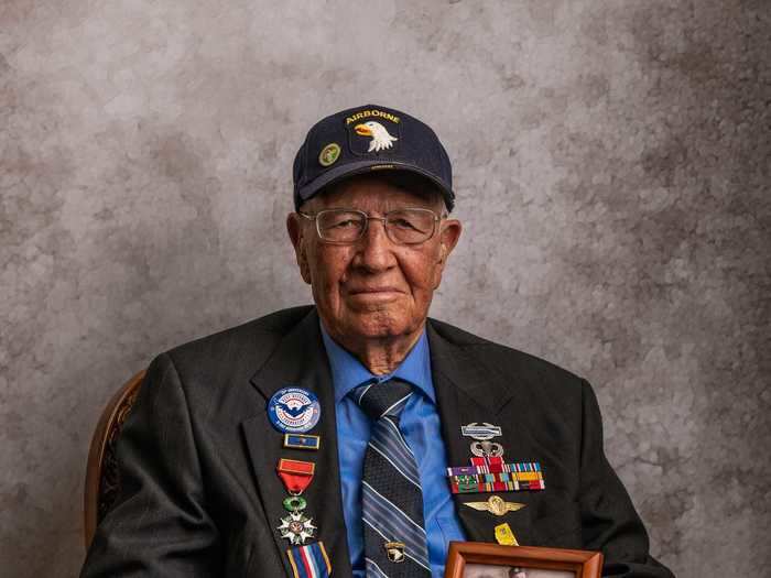 So far, photographer Jeffrey Rease has taken portraits of 110 World War II veterans.